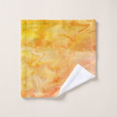 Groovy Seventies zonsopgang waterverf Bad Handdoek (Wasdoekje)