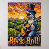 Groovy Shark, Golden Hour Jam Poster (Voorkant)