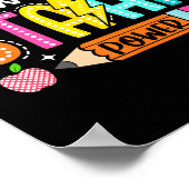 Groovy show staar power leraar testexamen test poster (Hoek)