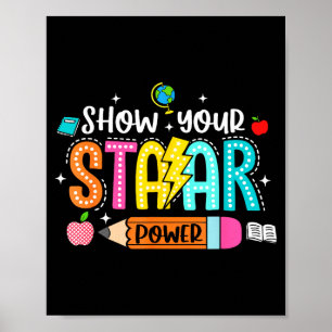 Groovy show staar power leraar testexamen test poster