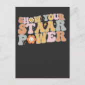 Groovy Show Uw STAAR Power Test Day Uitnodiging Briefkaart (Voorkant)