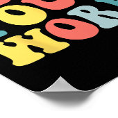 Groovy Show Uw Werk Leuk Wiskunde Leraar Waarderin Poster (Hoek)