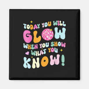 Groovy Show Wat je weet Test Testing Day Teacher Magneet