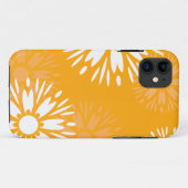 Groovy Sinaasappel Daisy Flower Retro bloemenmotie Case-Mate iPhone Case (Achterkant (horizontaal))