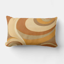 Groovy Sinaasappel Gold Brown Mid Century Modern