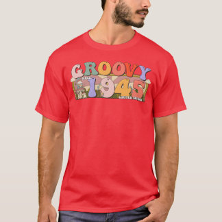 Groovy Sinds 1945 Retro Hippie 78ste Verjaardag vr T-shirt