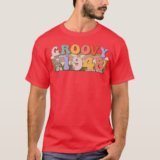 Groovy Sinds 1948 Retro Hippie 75e Verjaardagscade T-shirt
