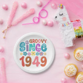 Groovy sinds 1949 papieren bordje (Feest)