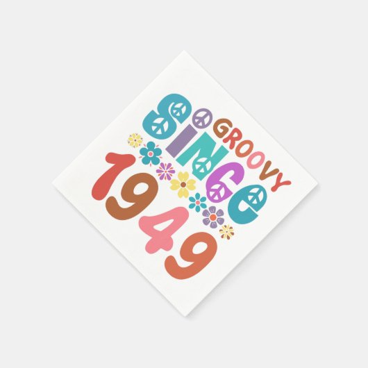 Groovy sinds 1949 servet (Hoek)