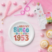 Groovy sinds 1953 70e verjaardag papieren bordje (Feest)