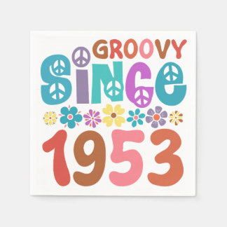 Groovy sinds 1953 70e verjaardag servet