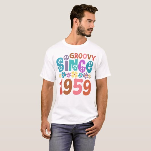 Groovy sinds 1959 t-shirt (Voorkant volledig)