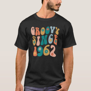Groovy sinds 1962 60th Birthday Hippie Style 60 Ye T-shirt