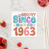 Groovy sinds 1963 60ste verjaardag servet (Insitu)