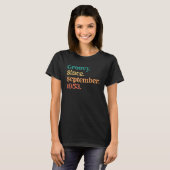 Groovy sinds september 1953 70s 60s Retro Birthday T-shirt (Voorkant volledig)