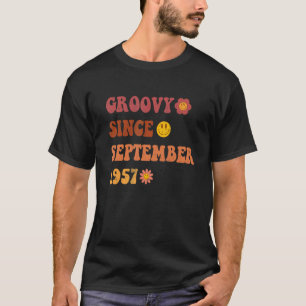 Groovy sinds september 1957 Retro Groovy 65 jaar o T-shirt