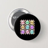 Groovy Skibidi Easter Egg Funny Rizz Meme Easter H Ronde Button 5,7 Cm (Voorkant /achterkant)