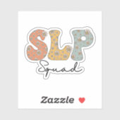 Groovy SLP Squad Speech Taal Patholoog Sticker (Vel)