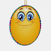 Groovy Smile Happy Face - SRF Keramisch Ornament (Rechts)