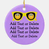 Groovy Smile Happy Face - SRF Keramisch Ornament (Achterkant)