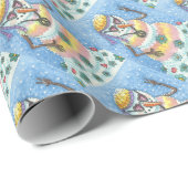 GROOVY SNEEUWPOP, VREDESTEKEN KERSTCADEAUVERPAKKIN CADEAUPAPIER (Rol Hoek)