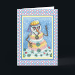 GROOVY SNOWMAN Peace CHRISTMAS WENSKAART V Feestdagen Kaart<br><div class="desc">Verse: "HEB EEN GROOVY CHRISTMAS!" HUMOROUS HIPPIE SNOWMAN HOLIDAY GREETING/NOTE KAART/ENVELOPE Blue/White/Pink Snowball Border *Customize ... Zoek overeenkomende items voor Susan Brack Design</div>