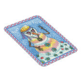 GROOVY SNOWMAN "PEACE ON AARTH" CHRISTMAS MAGNET MAGNEET (Rechterzijde)