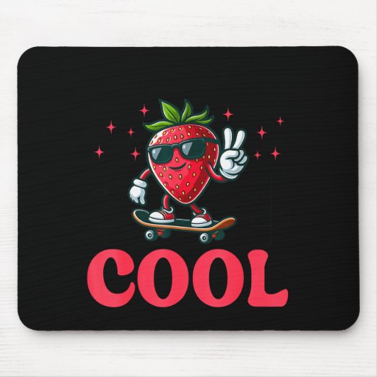 Groovy So Berry Cool Fruit Lover Strawberry Season Muismat (Voorkant)