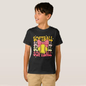 Groovy Softbal Coquette Boog Softbal Liefhebber So T-shirt (Voorkant volledig)