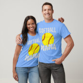Groovy Softbal Mama Softbal Dochters Game Moeder T-shirt (Unisex)
