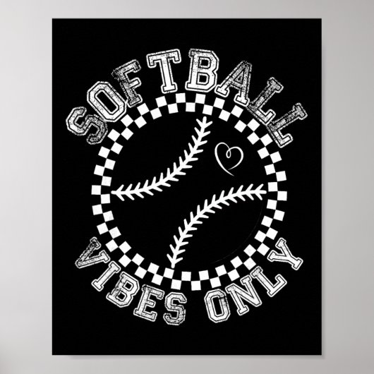 Groovy Softll Dames Meisjes Softll Poster (Voorkant)