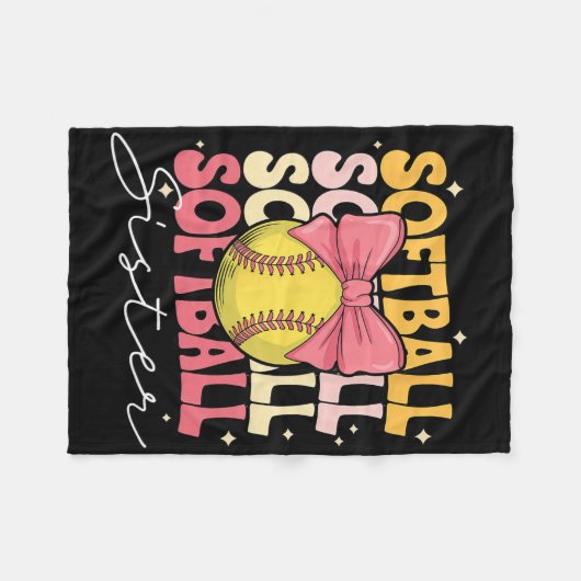 Groovy Softll Sister Coquette Bow Softll  Fleece Deken (Voorkant (Horizontaal))