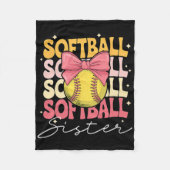 Groovy Softll Sister Coquette Bow Softll  Fleece Deken (Voorkant)