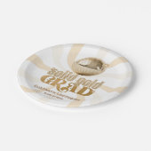 Groovy Solid Gold Afstudeerder Disco Graduation Pa Papieren Bordje (Gekanteld)