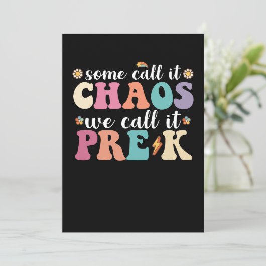 Groovy, sommigen noemen het chaos, wij noemen het  kaart (Staand voorkant)