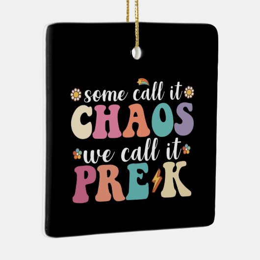 Groovy, sommigen noemen het chaos, wij noemen het  keramisch ornament (Rechts)