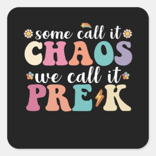 Groovy, sommigen noemen het chaos, wij noemen het vierkante sticker