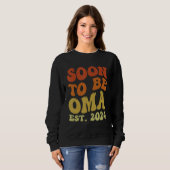 Groovy Soon to be Oma 2024 for New Oma First Time Trui (Voorkant volledig)