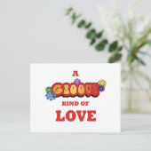 Groovy Soort Liefde Briefkaart (Staand voorkant)