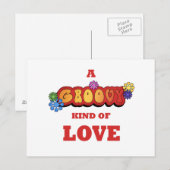Groovy Soort Liefde Briefkaart (Voorkant / Achterkant)
