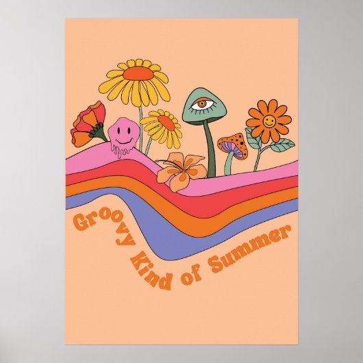 Groovy soort zomer poster (Voorkant)