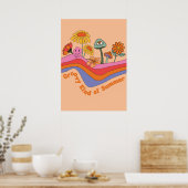 Groovy soort zomer poster (Keuken)