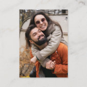 Groovy Sparkle Roze Foto QR Code Bruiloft RSVP Informatiekaartje (Achterkant)