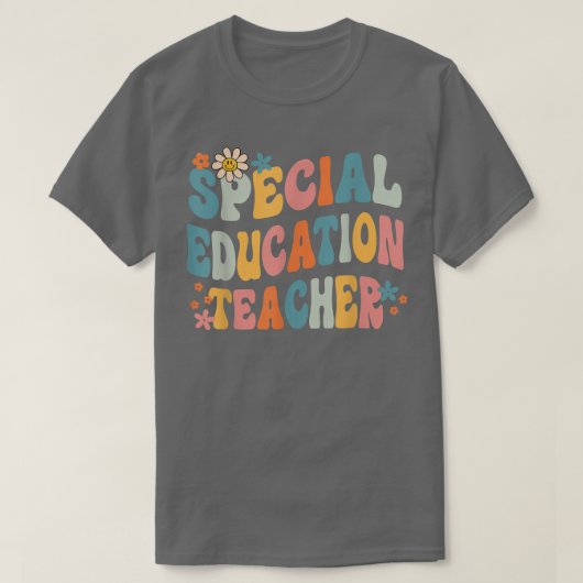 Groovy Sped Ed Special Education Teacher Terug naa T-shirt (Design voorkant)