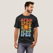 Groovy SPED Special Education Teachers Terug naar T-shirt (Voorkant volledig)