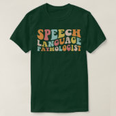Groovy Speech Language Patholoog Leopard Speech T-shirt (Design voorkant)