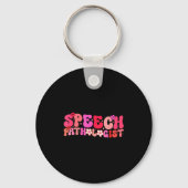Groovy Speech Pathologist Speech Language Therapy  Sleutelhanger (Voorkant)