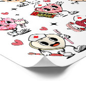 Groovy Speech Therapy Valentijnsdag Heart SLP Val Poster (Hoek)