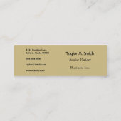 Groovy Spiral Sunbeam Ray Swirl Design Grungy Mini Visitekaartje (Achterkant)