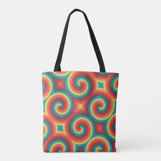 Groovy Spiral Symphony Tote Bag (Achterkant)